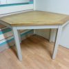 New Solid Oak & Linen Painted Large Corner Desk *Barker & Stonehouse* - Image 2