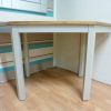 New Solid Oak & Linen Painted Large Corner Desk *Barker & Stonehouse* - Image 4