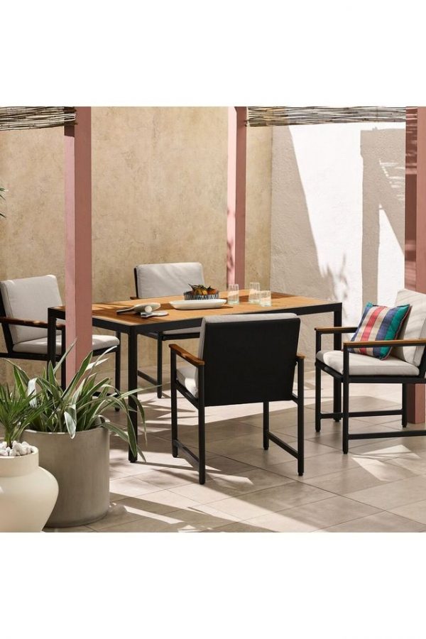 Made.com Next Sassari Outdoor Dining Table & 4 Chairs Set - Image 3