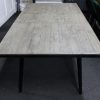 New Contemporary Reclaimed Wood & Metal Ext. Dining Table *DFS Furniture Store* - Image 3