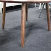 New Contemporary Solid Walnut Fixed Top Round Dining Table *Barker & Stonehouse* - Image 4
