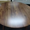 New Contemporary Solid Walnut Fixed Top Round Dining Table *Barker & Stonehouse* - Image 5