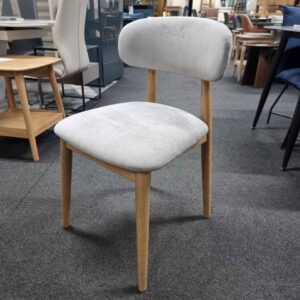 New 4 x Retro Solid Oak Scandinavian Dining Chairs *Furniture Village Stockholm*