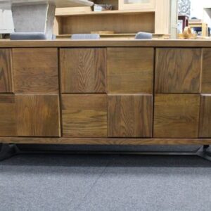 New Large Contemporary Solid Mid Oiled Oak 3 Door Sideboard *Furniture Store*