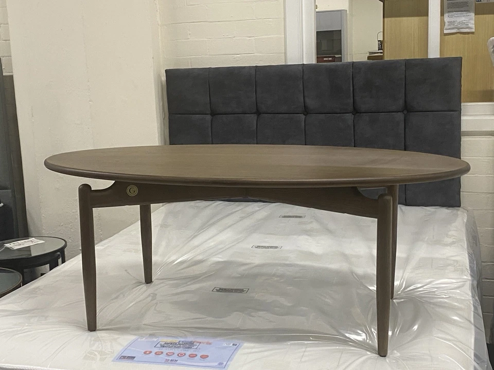 Furniture Village New G Plan Marlow Walnut Dark Oak Coffee Table 1.2M - Image 2