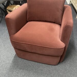 New M&S Chester Aubergine Soft Velvet Contemporary Fabric Accent Chair