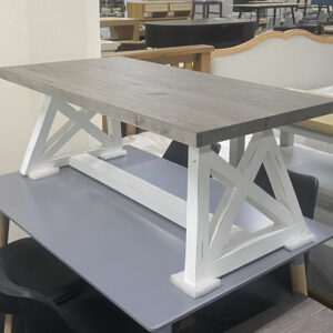 New Barker & Stonehouse Reclaimed Wood Smoked Grey And White Coffee Table 1.2M