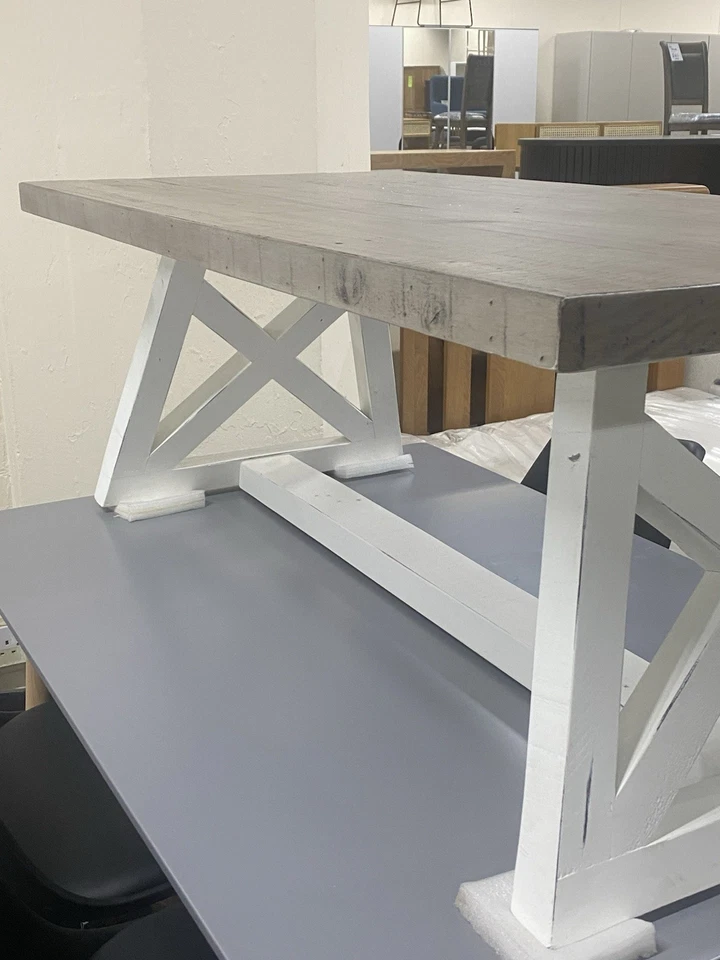 New Barker & Stonehouse Reclaimed Wood Smoked Grey And White Coffee Table 1.2M - Image 3