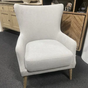 New M&S Harriette Natural Contemporary Fabric Accent Chair