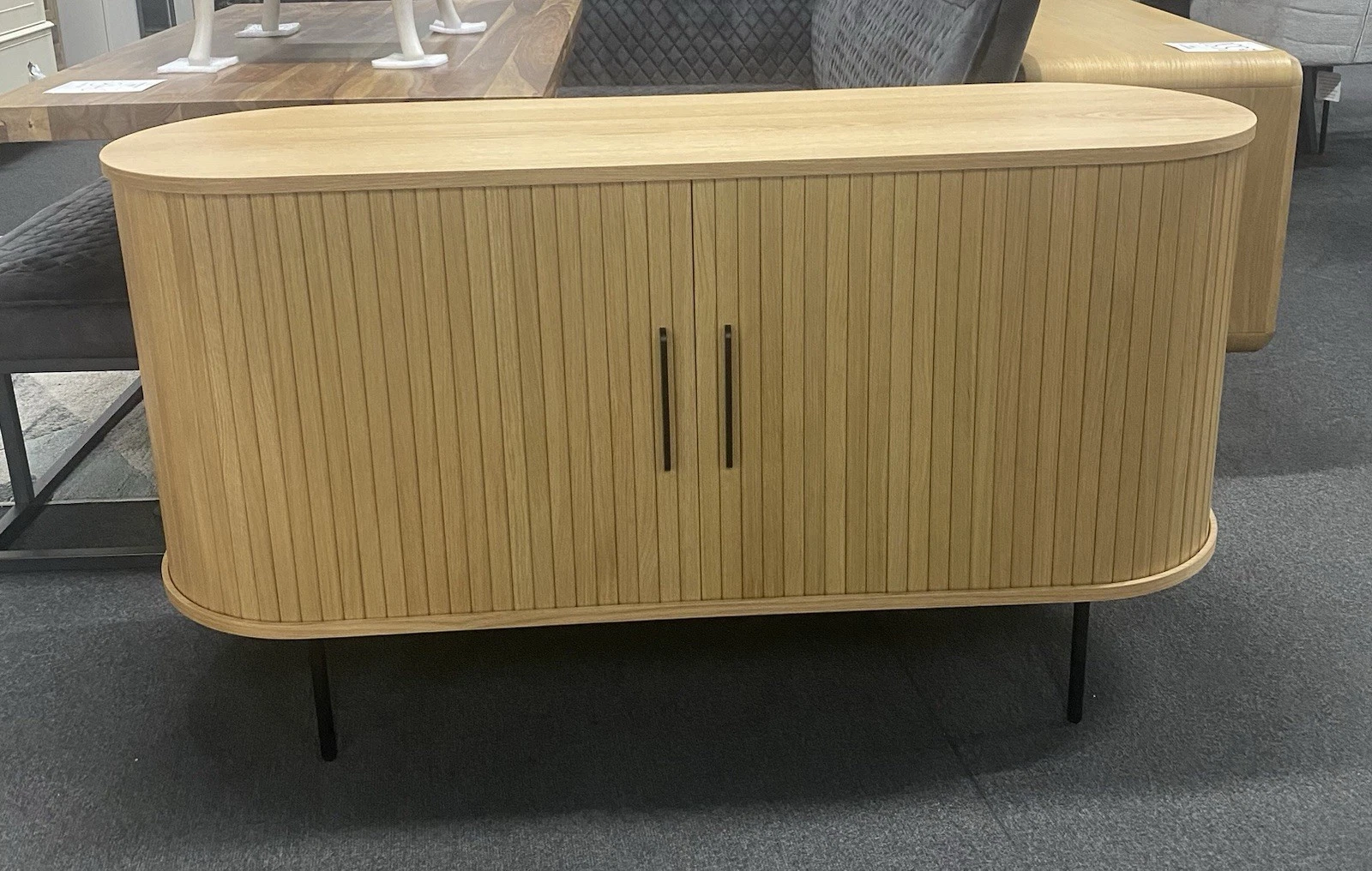 New Barker & Stonehouse Light Oak Contemporary Sliding Door Sideboard